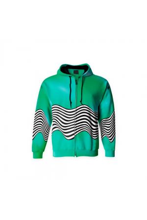 bluza rozpinana wavy orange - bluza