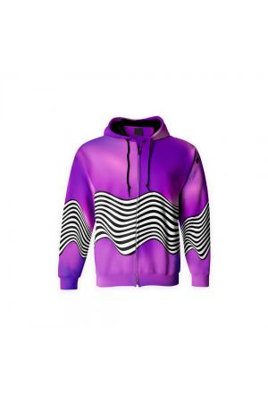 bluza rozpinana wavy violet - bluza