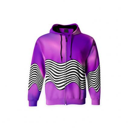 Zapytaj — bluza rozpinana wavy violet