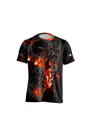 koszulka hot skull - koszulka