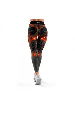 legginsy długie hot skull - legginsy
