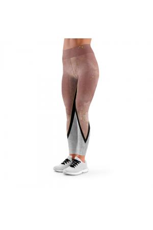 legginsy długie rose gold - legginsy
