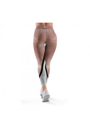 legginsy długie rose gold - legginsy