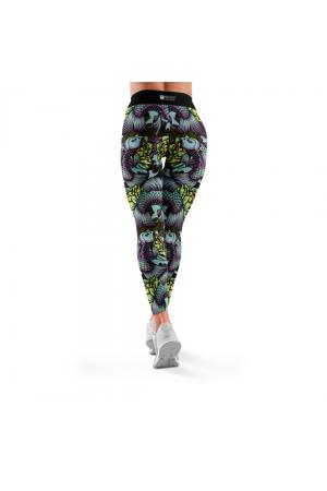 legginsy długie violet koi - legginsy