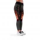 legginsy długie hot skull